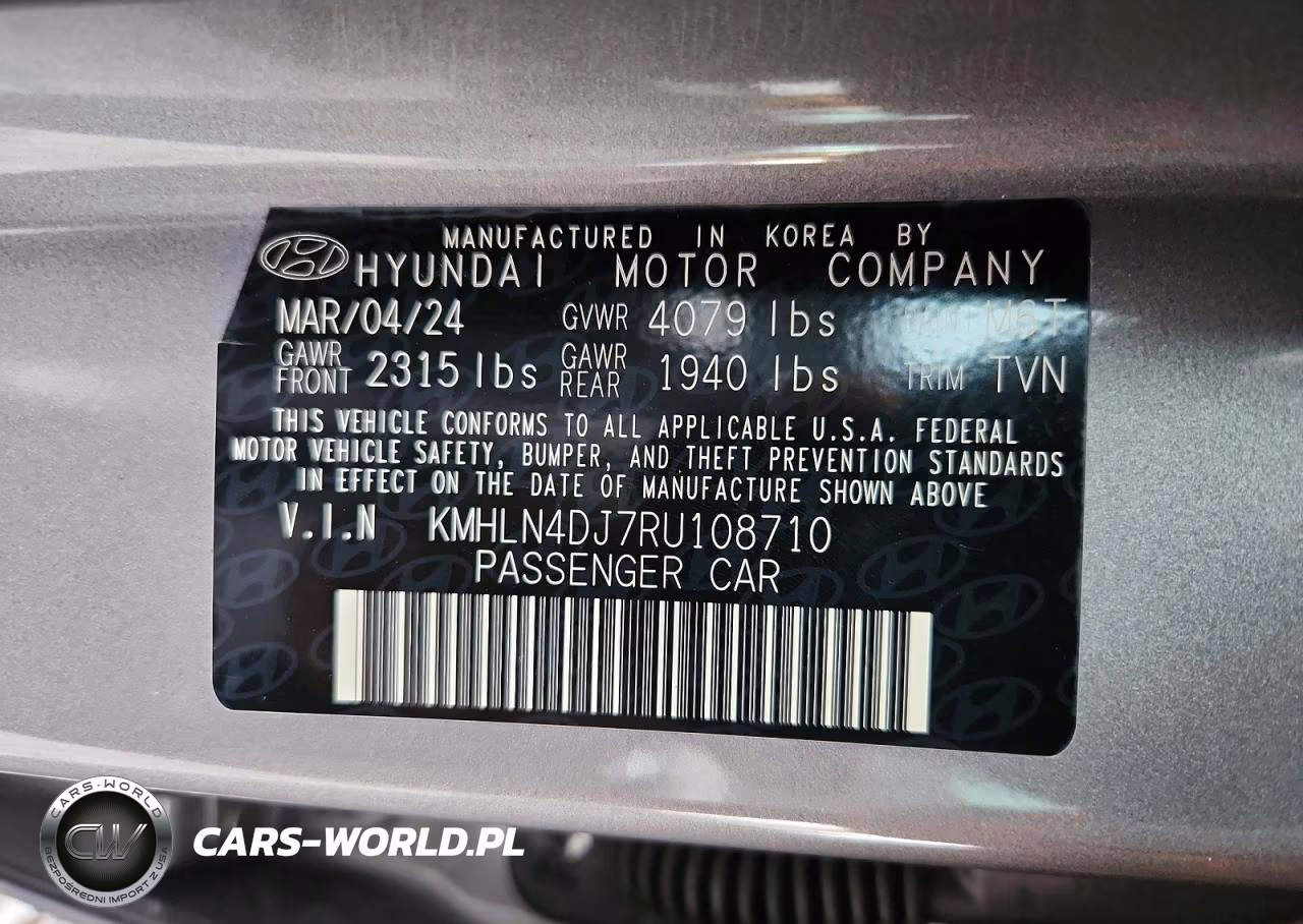 2024 Hyundai Elantra Limited VIN:KMHLN4DJ7RU108710 - 12