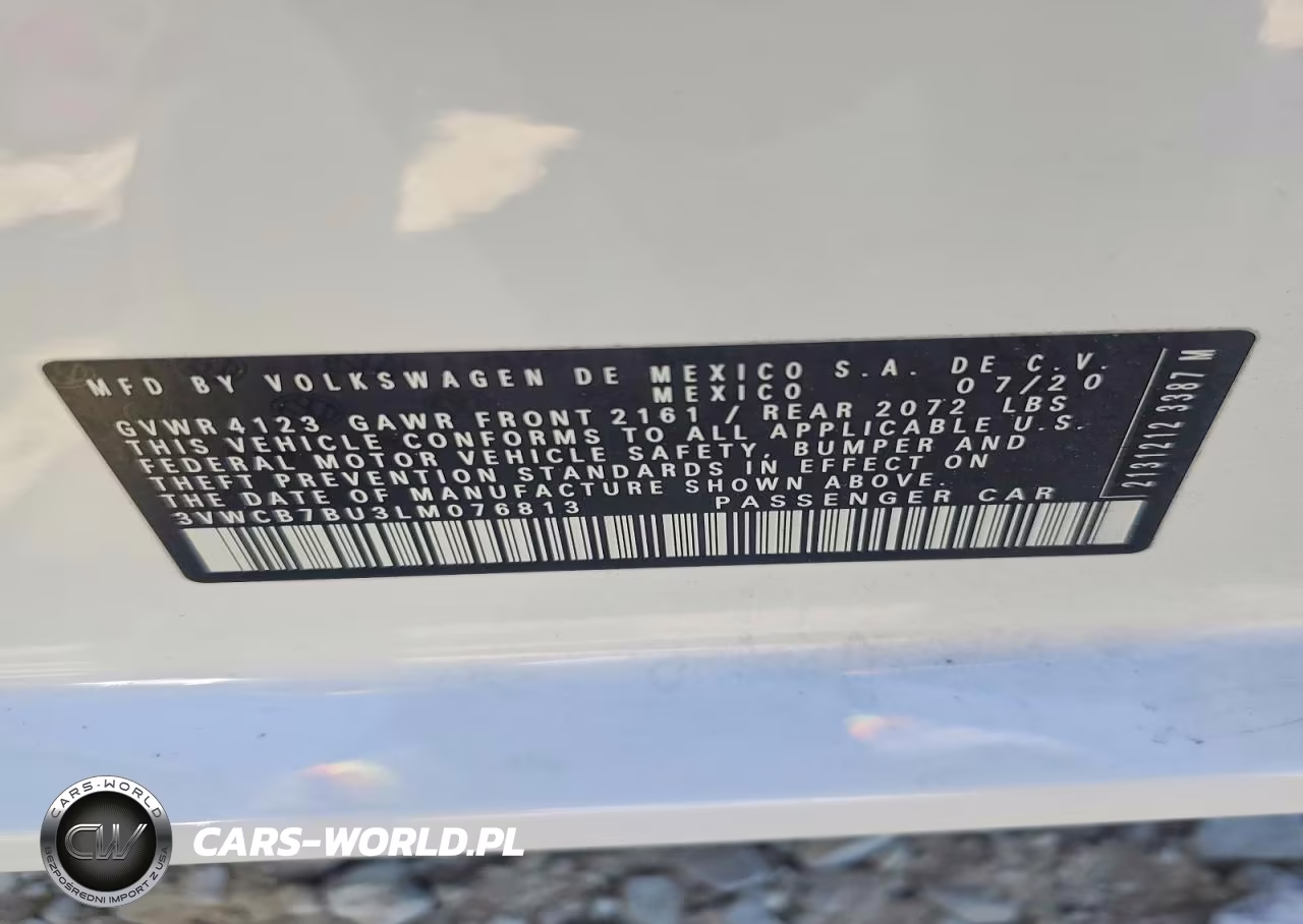 2020 Volkswagen Jetta S VIN:3VWCB7BU3LM076813 - 12