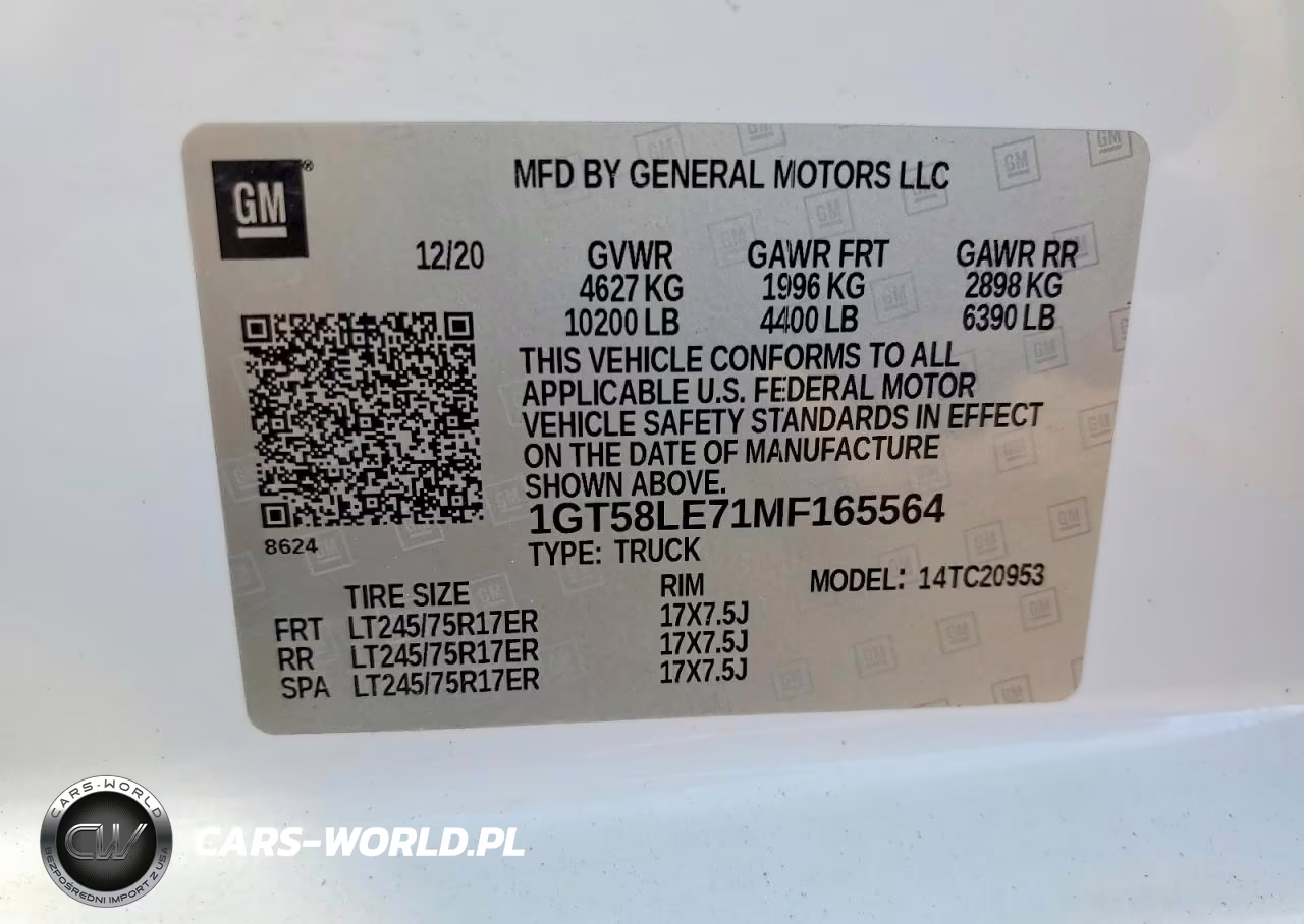 2021 GMC Sierra C2500 Heavy Duty VIN:1GT58LE71MF165564 - 12