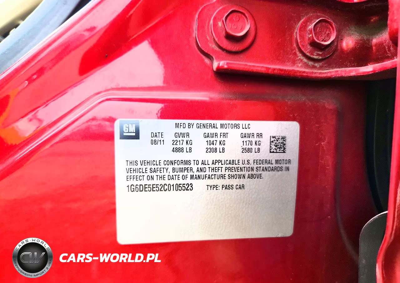 2012 Cadillac Cts Luxury Collection VIN:1G6DE5E52C0105523 - 12