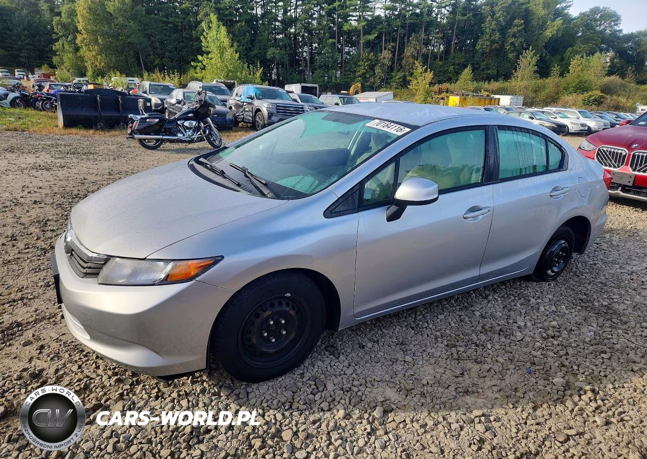 2012 Honda Civic Lx VIN:2HGFB2F54CH597674 - 1