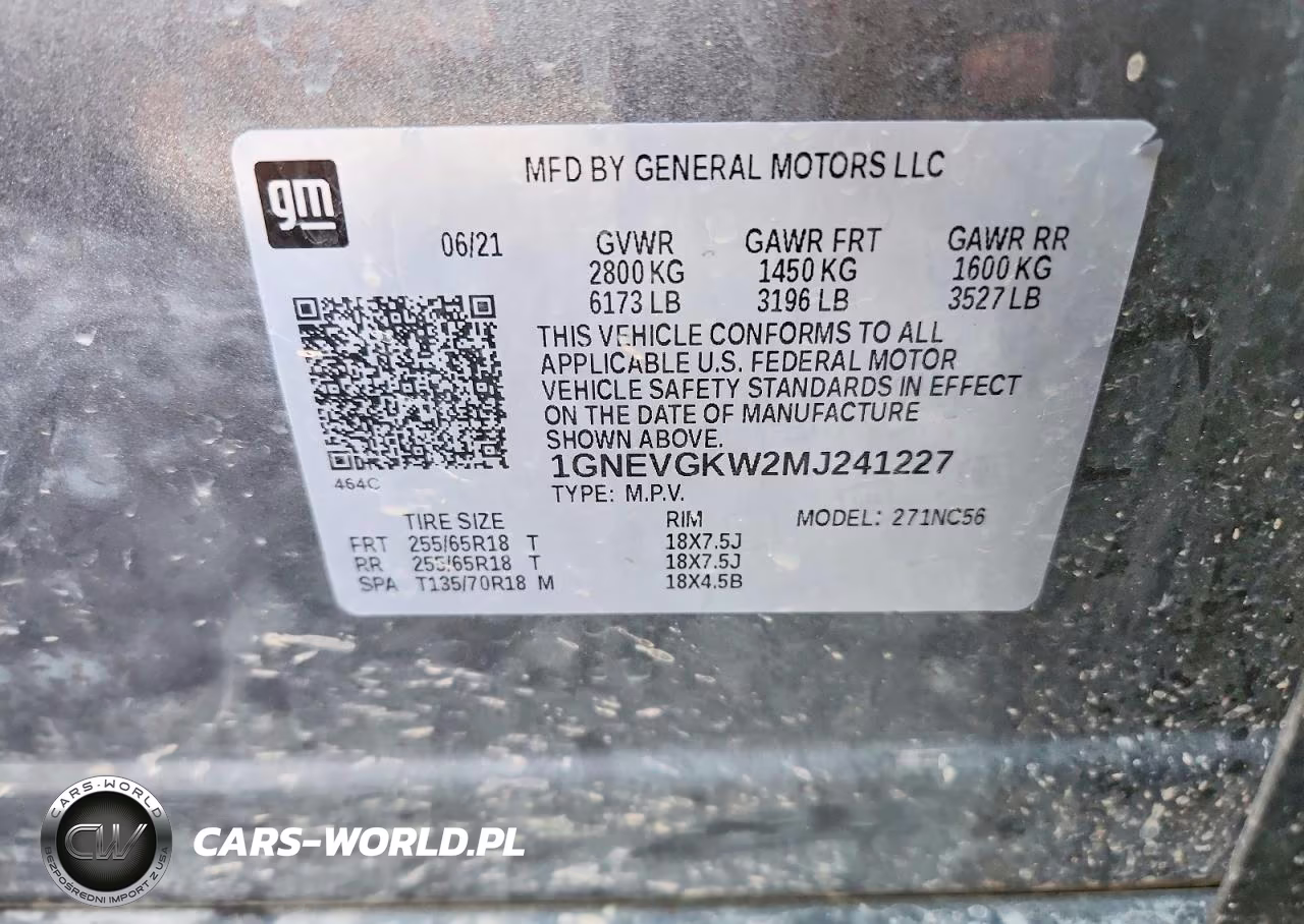 2021 Chevrolet Traverse Lt VIN:1GNEVGKW2MJ241227 - 13
