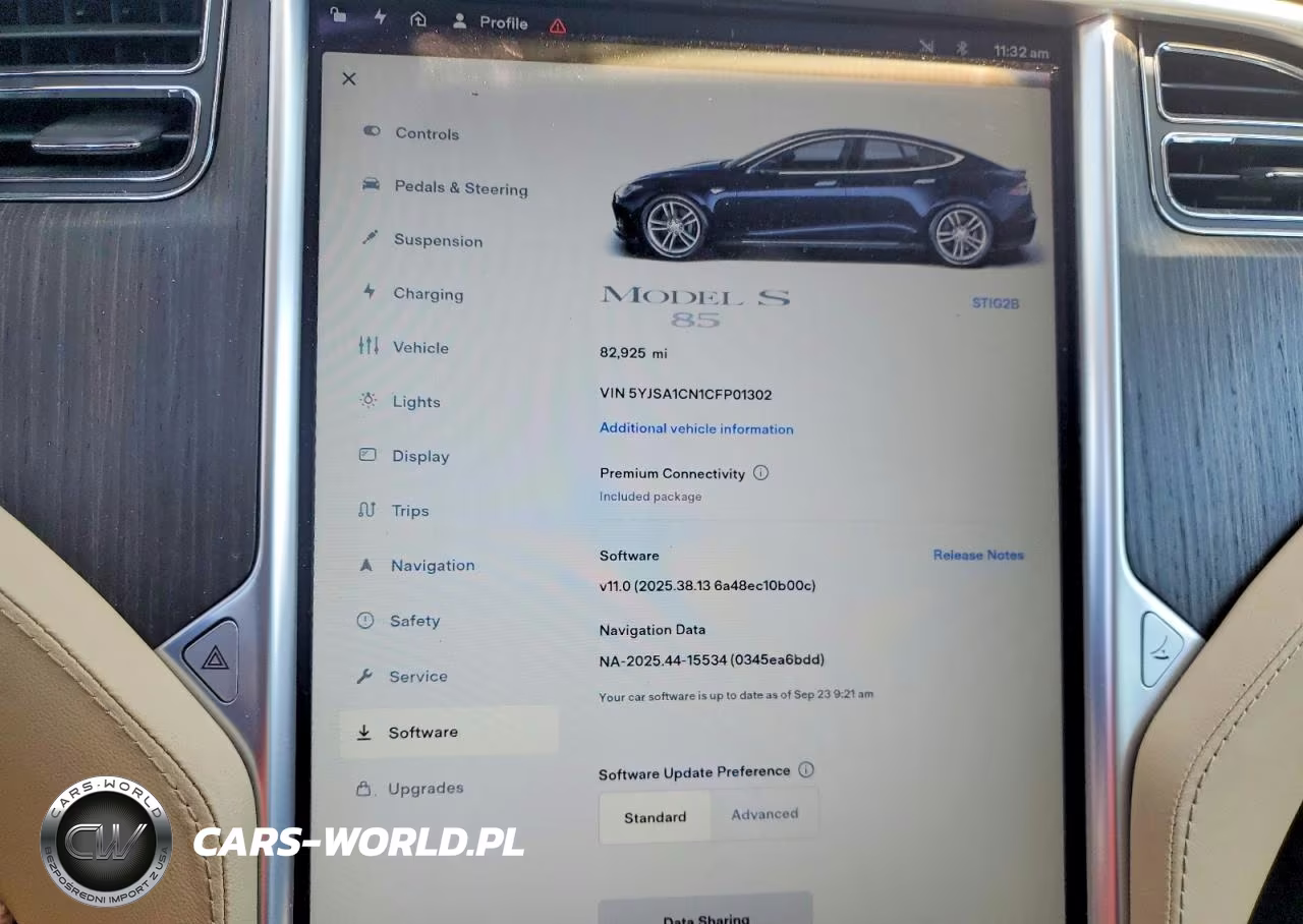 2012 Tesla Model S VIN:5YJSA1CN1CFP01302 - 9