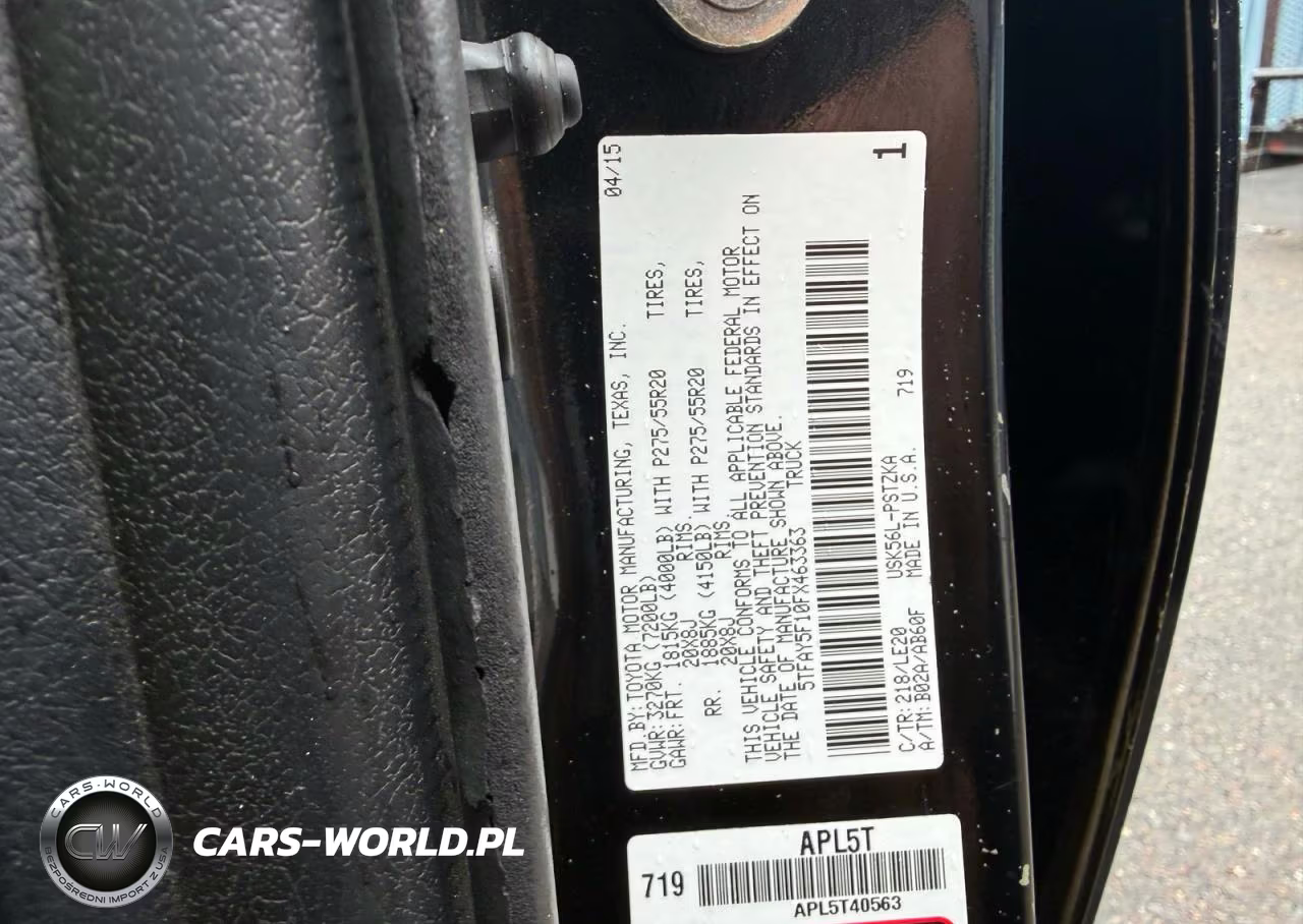 2015 Toyota Tundra Platinum VIN:5TFAY5F10FX463363 - 10