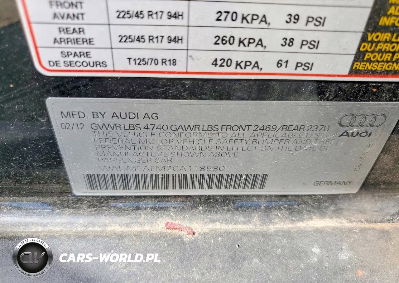 2012 Audi A3 Premium Plus VIN:WAUMFAFM2CA118580 - 12