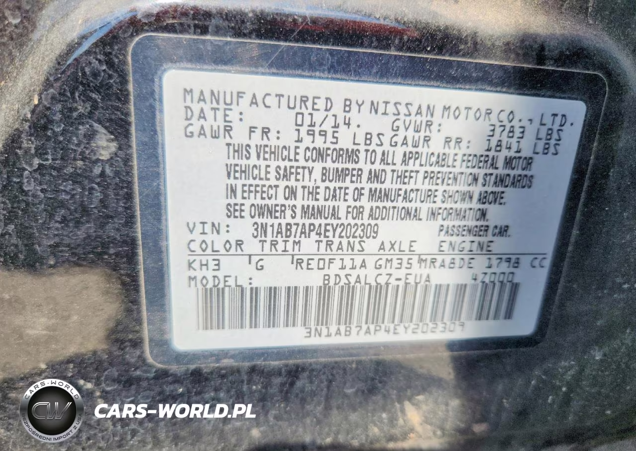 2014 Nissan Sentra S VIN:3N1AB7AP4EY202309 - 12