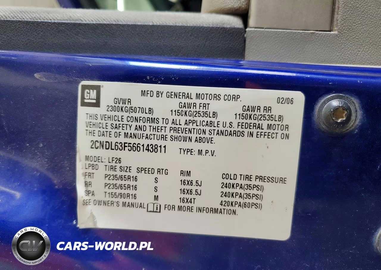 2006 Chevrolet Equinox Lt VIN:2CNDL63F566143811 - 13