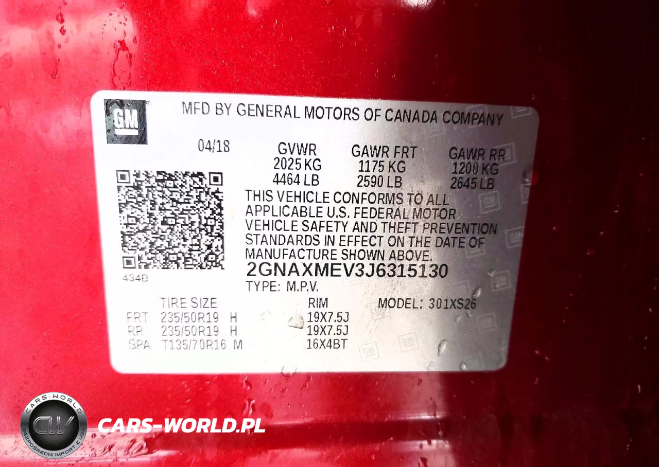 2018 Chevrolet Equinox Premier VIN:2GNAXMEV3J6315130 - 12