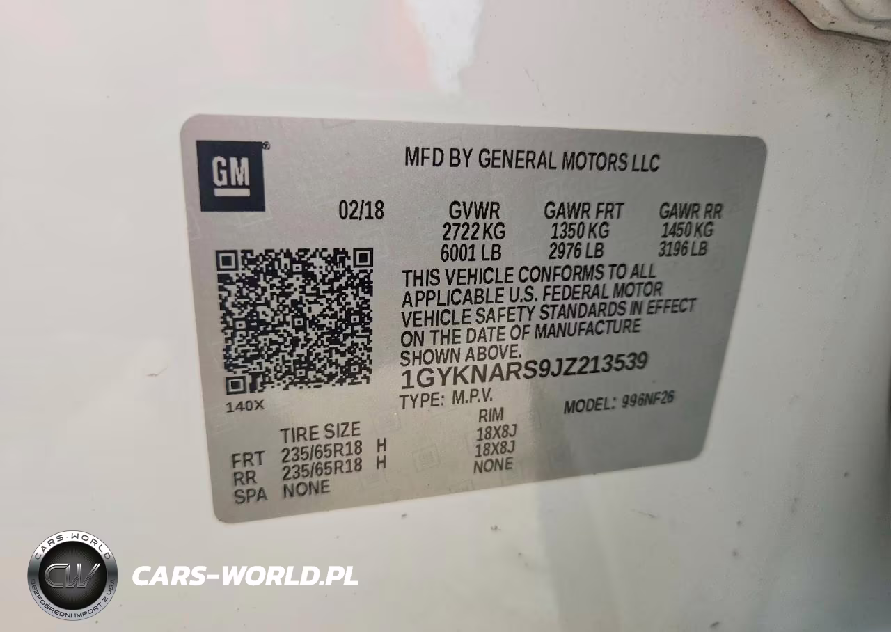 2018 Cadillac Xt5 VIN:1GYKNARS9JZ213539 - 14
