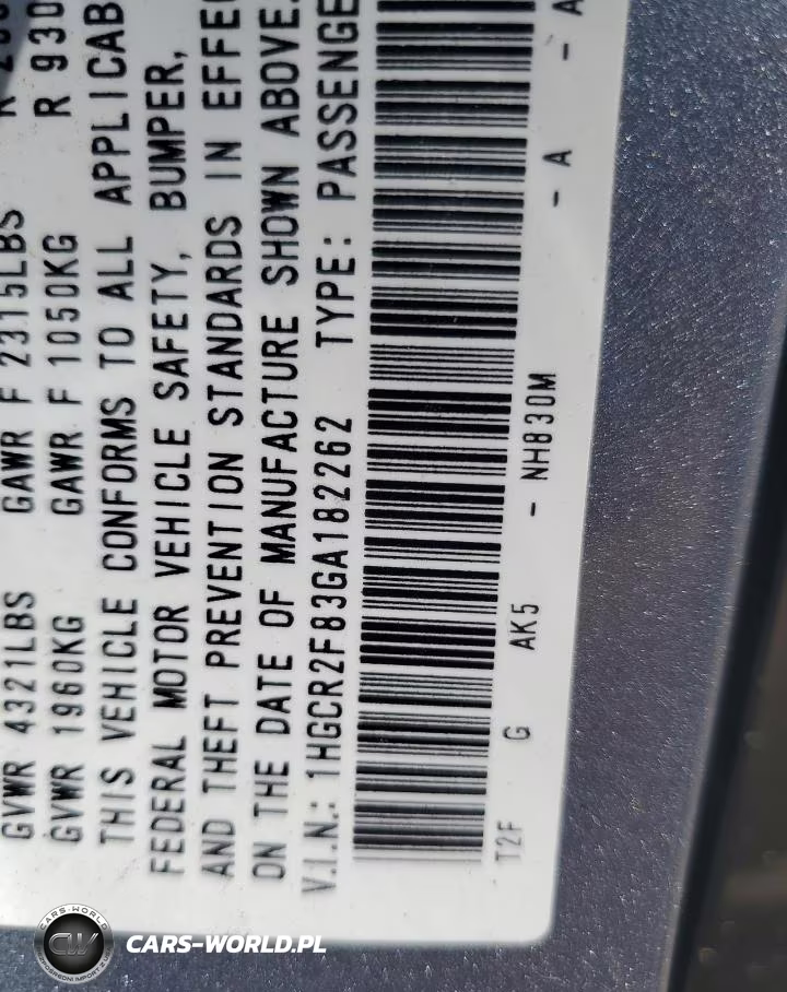 2016 Honda Accord Exl VIN:1HGCR2F83GA182262 - 12