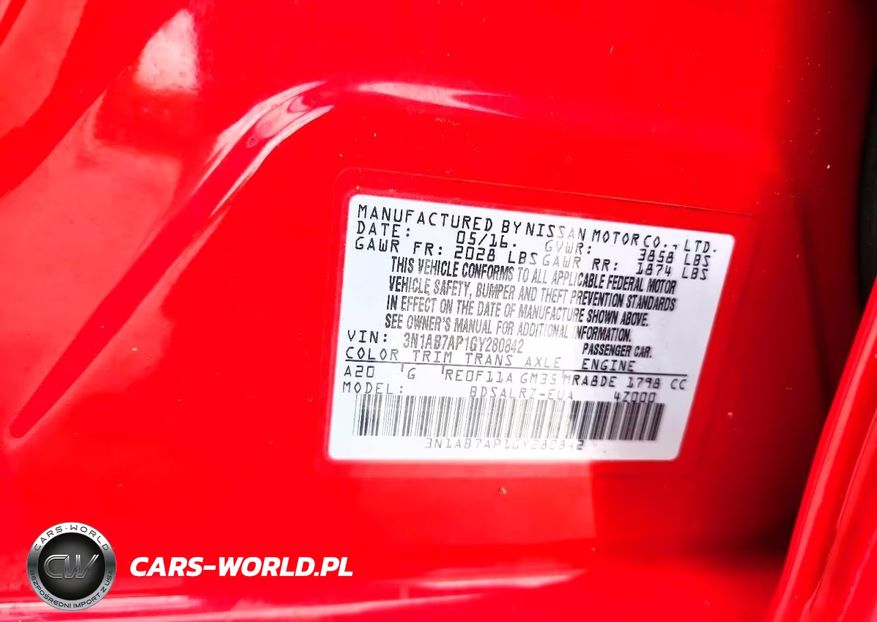 2016 Nissan Sentra Sr VIN:3N1AB7AP1GY280842 - 12