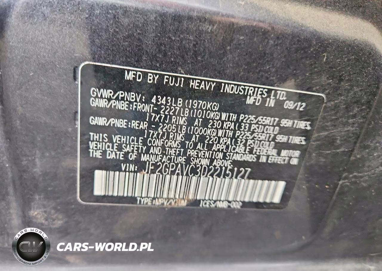 2013 Subaru Xv Crosstrek 2.0 Premium VIN:JF2GPAVC3D2215127 - 13