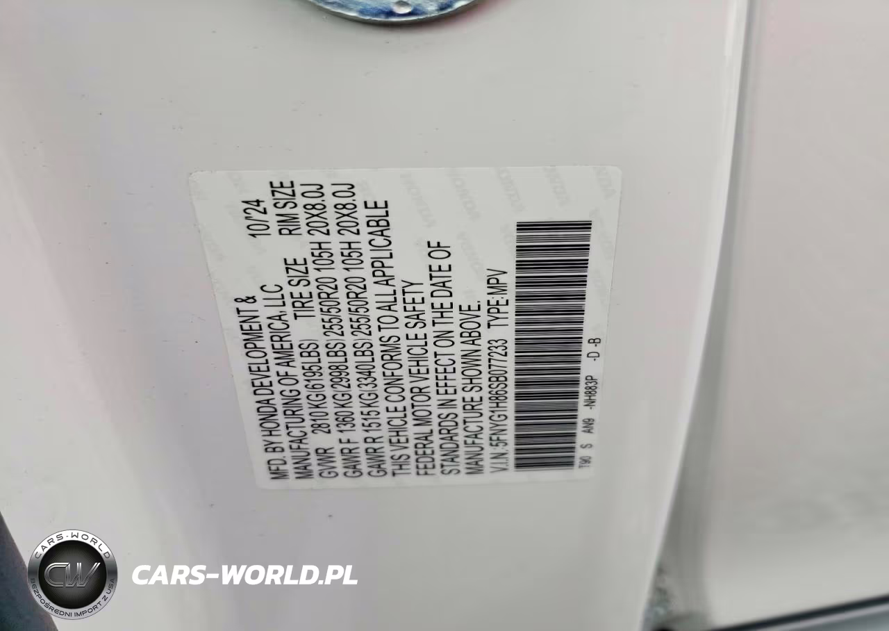 2025 Honda Pilot Elite VIN:5FNYG1H86SB077233 - 13