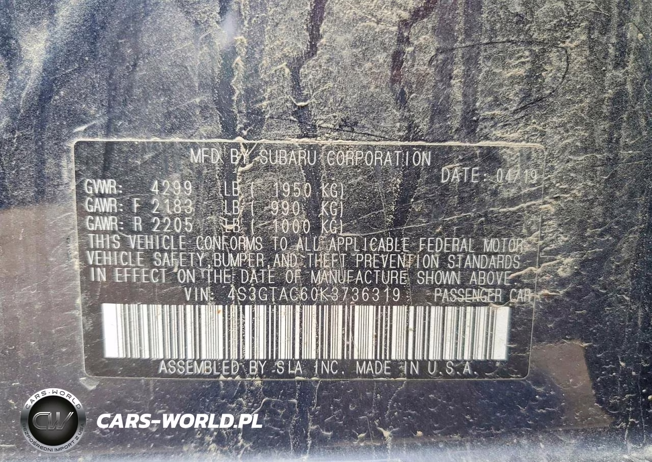 2019 Subaru Impreza Premium VIN:4S3GTAC60K3736319 - 12