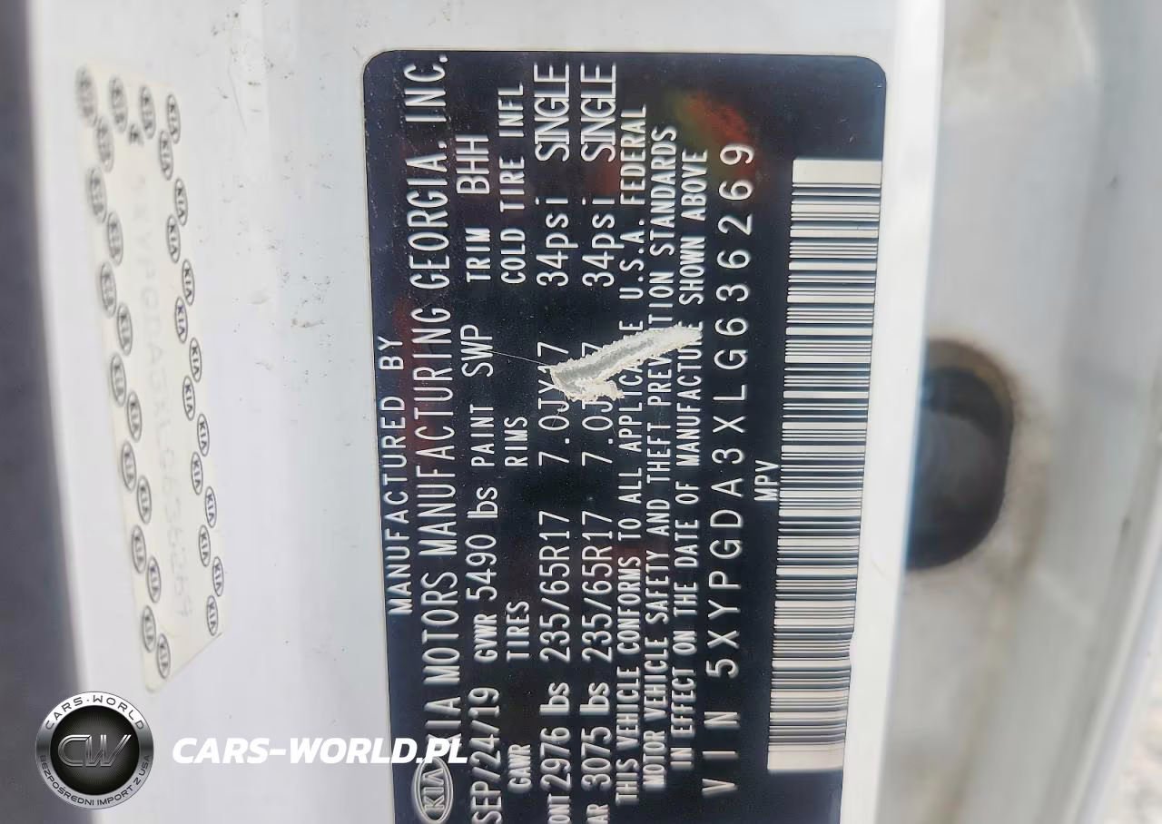 2020 Kia Sorento Lx VIN:5XYPGDA3XLG636269 - 13
