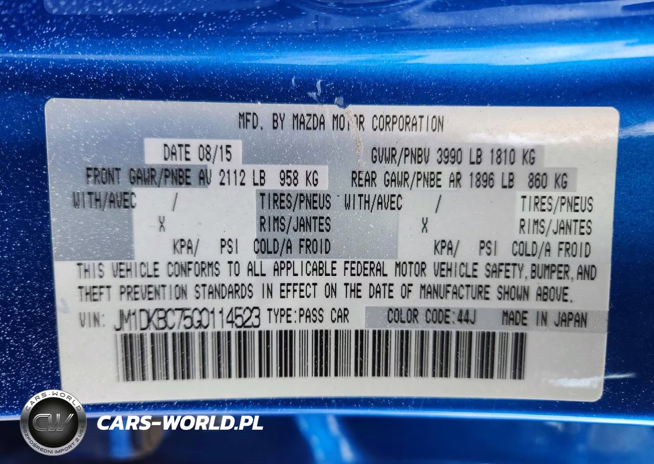 2016 Mazda Cx-3 Touring VIN:JM1DKBC75G0114523 - 14