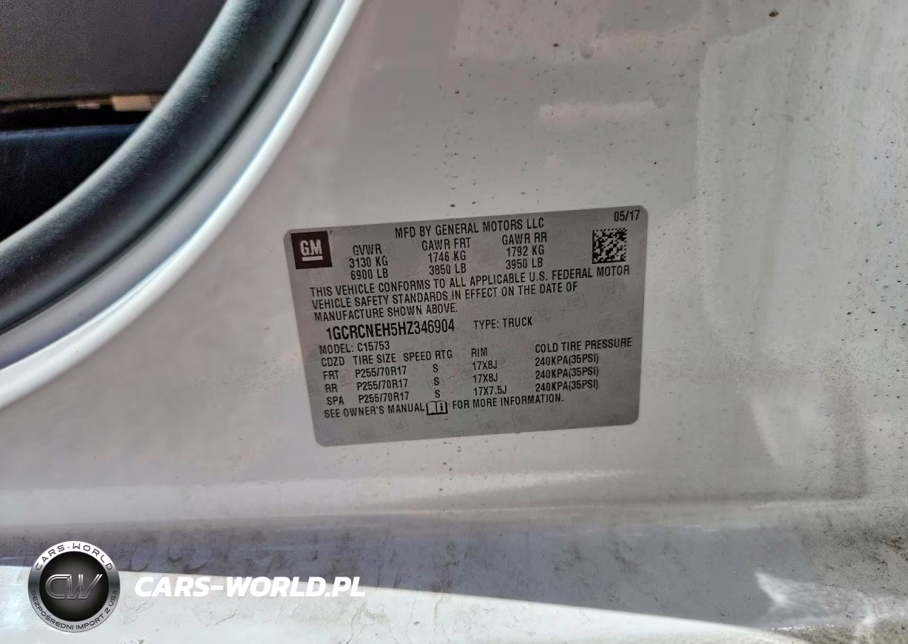 2017 Chevrolet Silverado C1500 VIN:1GCRCNEH5HZ346904 - 12
