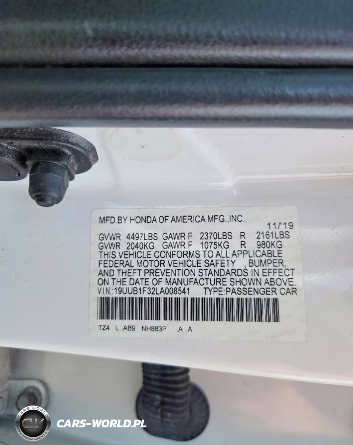 2020 Acura Tlx VIN:19UUB1F32LA008541 - 12