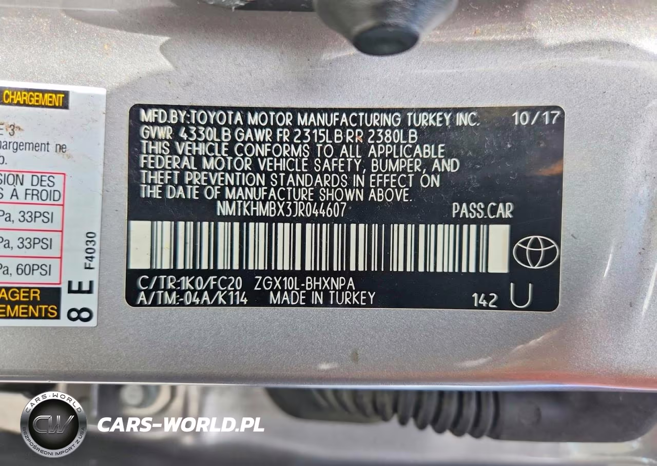 2018 Toyota C-Hr Xle VIN:NMTKHMBX3JR044607 - 13