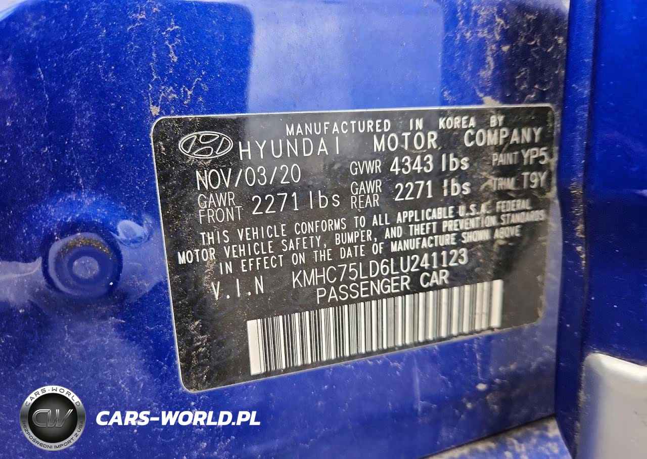 2020 Hyundai Ioniq Sel VIN:KMHC75LD6LU241123 - 13