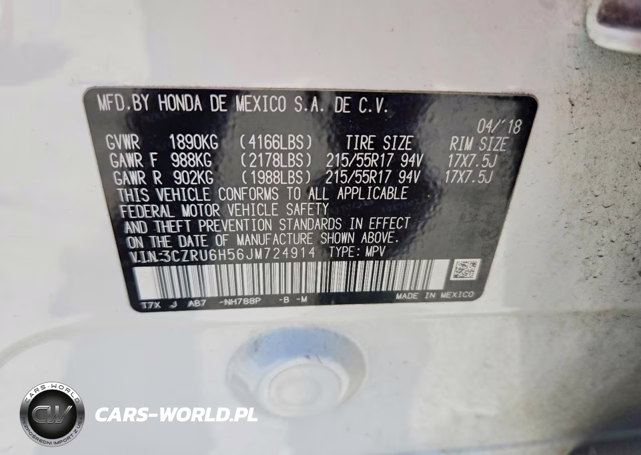 2018 Honda Hr-V Ex VIN:3CZRU6H56JM724914 - 13