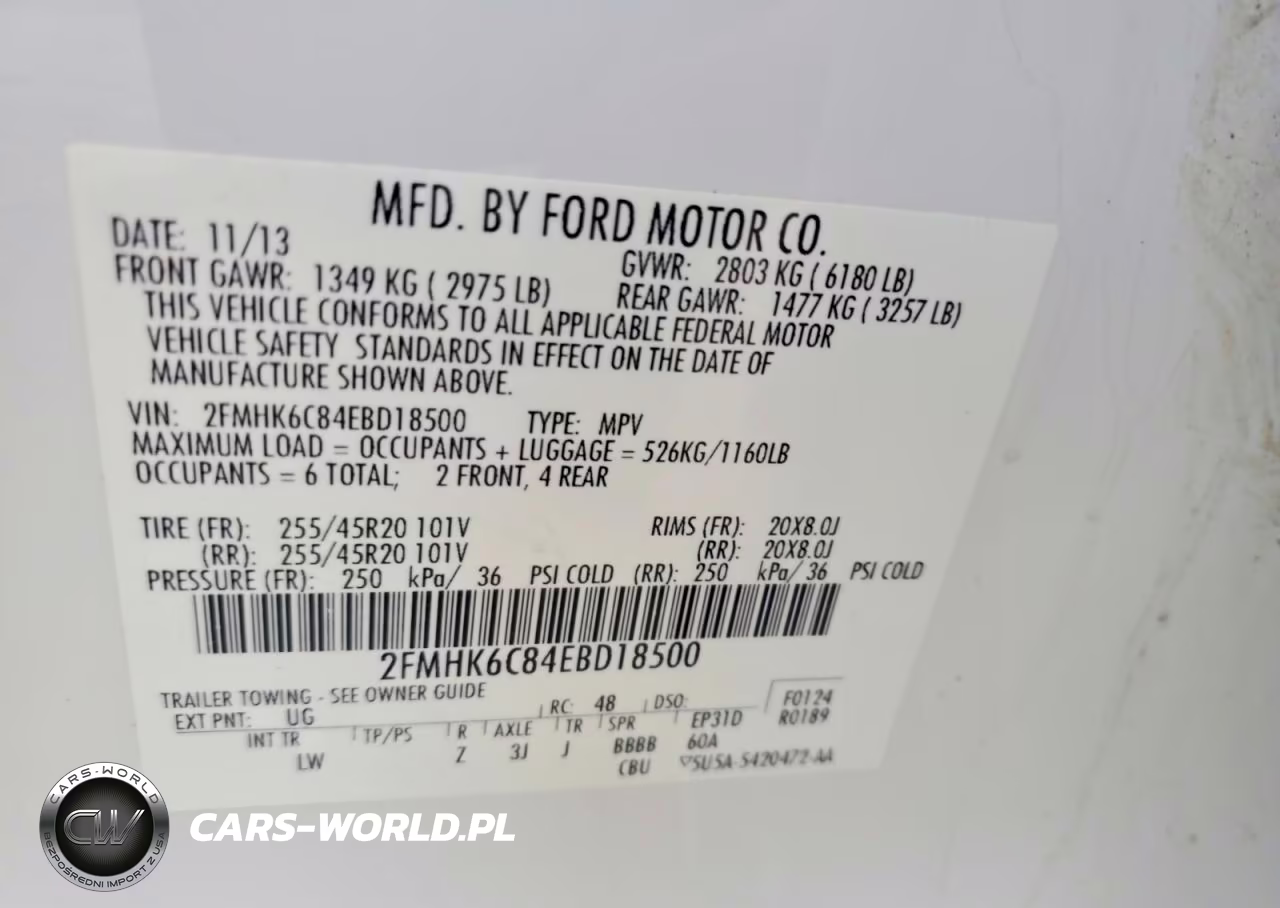 2014 Ford Flex Sel VIN:2FMHK6C84EBD18500 - 13