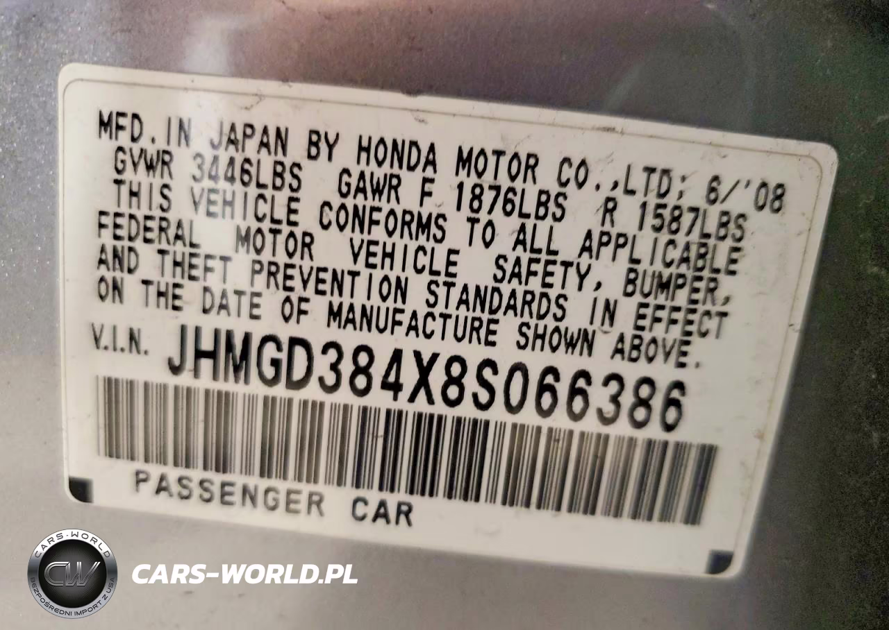 2008 Honda Fit VIN:JHMGD384X8S066386 - 12