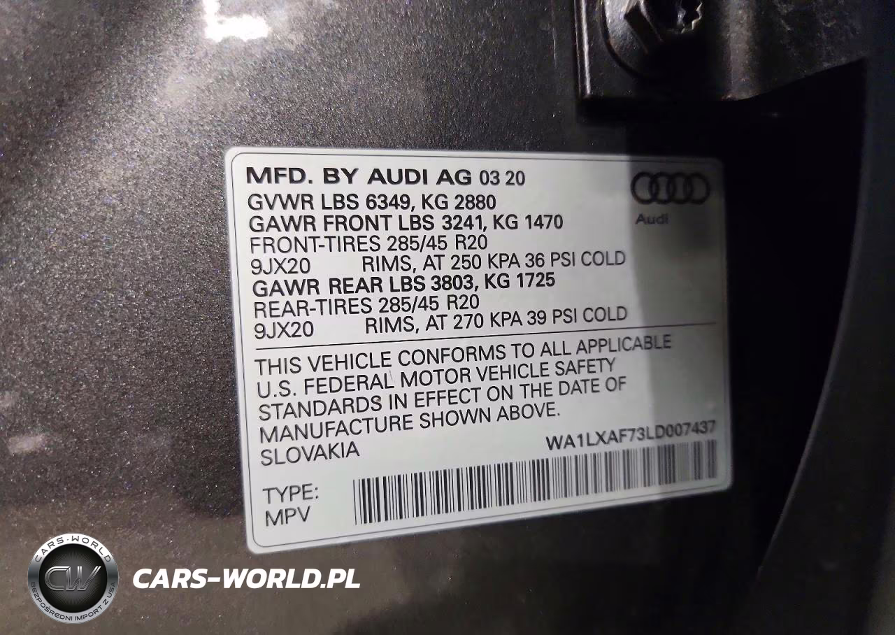 2020 Audi Q7 Premium Plus VIN:WA1LXAF73LD007437 - 13