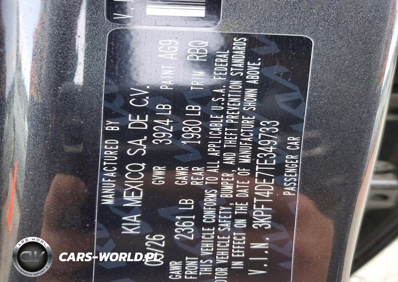 2026 Kia K4 Lxs VIN:3KPFT4DE7TE349733 - 13