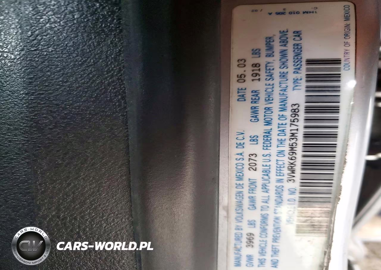 2003 Volkswagen Jetta Gl VIN:3VWRK69M53M175983 - 12
