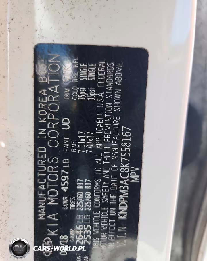 2019 Kia Sportage Lx VIN:KNDPM3AC8K7558167 - 12