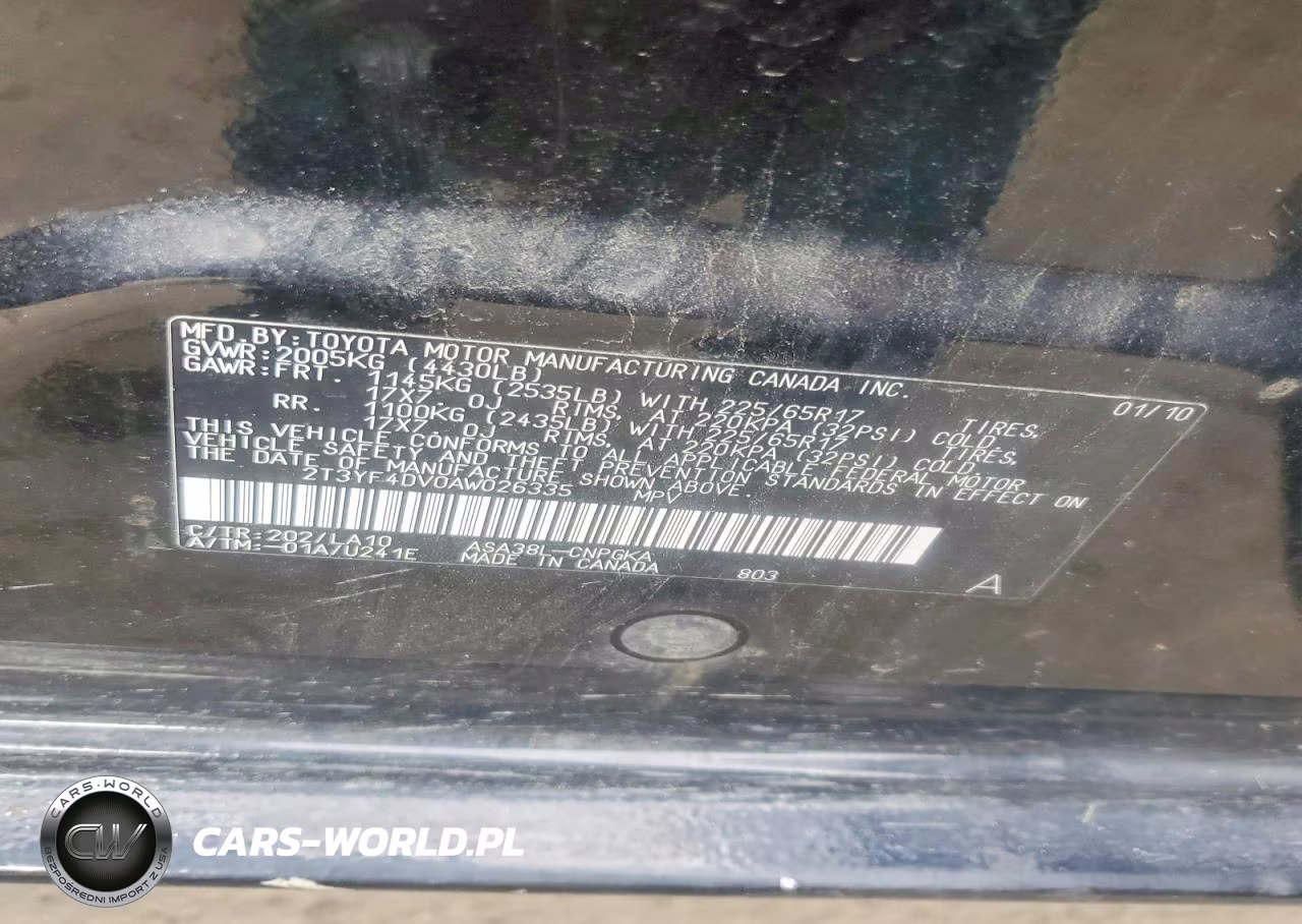 2010 Toyota Rav4 Limited VIN:2T3YF4DV0AW026335 - 13