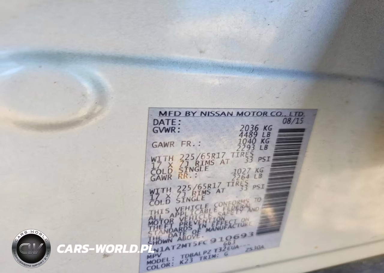 2015 Nissan Rogue S VIN:5N1AT2MT5FC910693 - 12