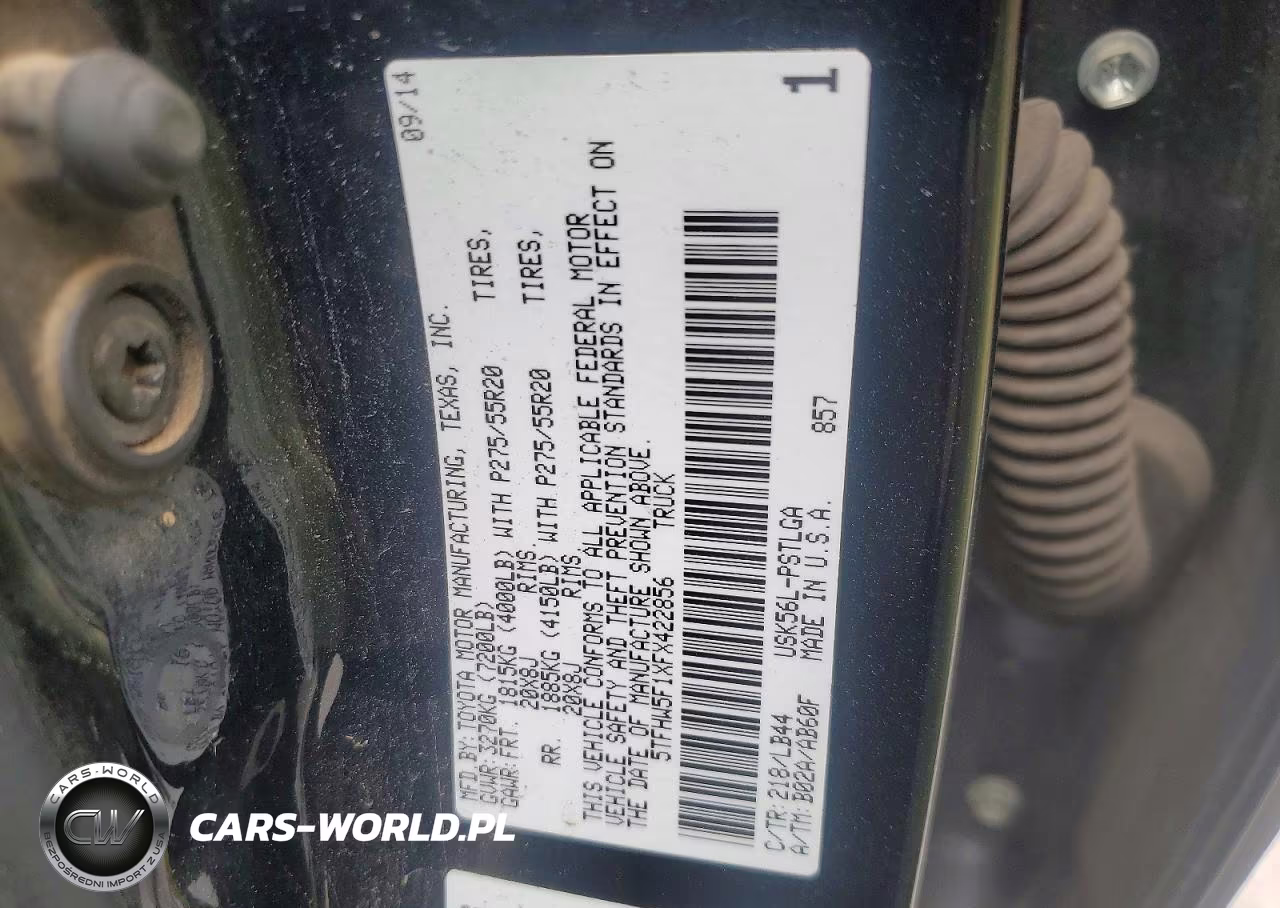 2015 Toyota Tundra Crewmax Limited VIN:5TFHW5F1XFX422856 - 12