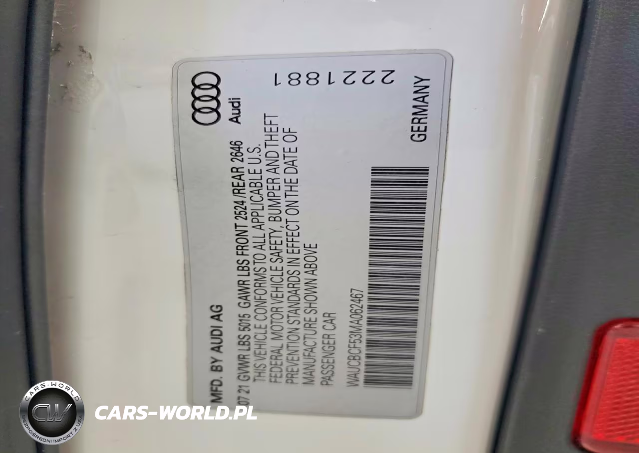 2021 Audi A5 Premium Plus 40 VIN:WAUCBCF53MA062467 - 12