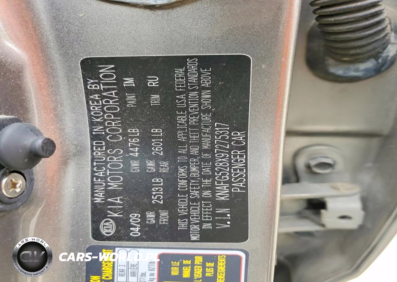 2009 Kia Rondo Base VIN:KNAFG528X97275317 - 13