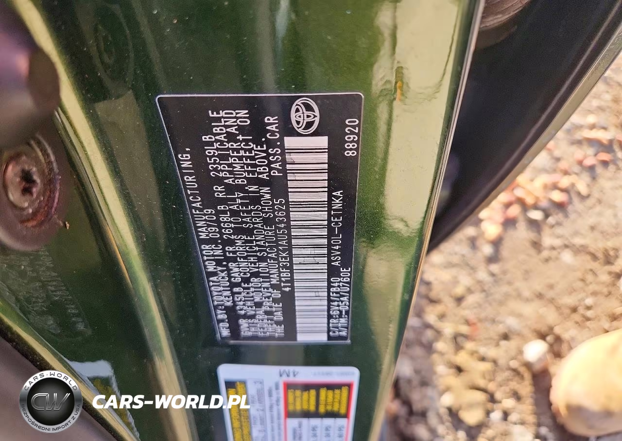 2010 Toyota Camry Le VIN:4T1BF3EK1AU543625 - 12