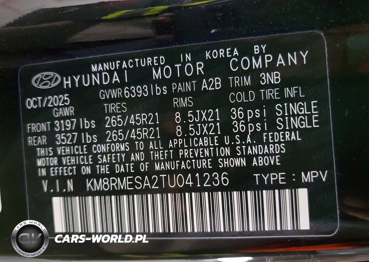 2026 Hyundai Palisade Calligraphy VIN:KM8RMESA2TU041236 - 14