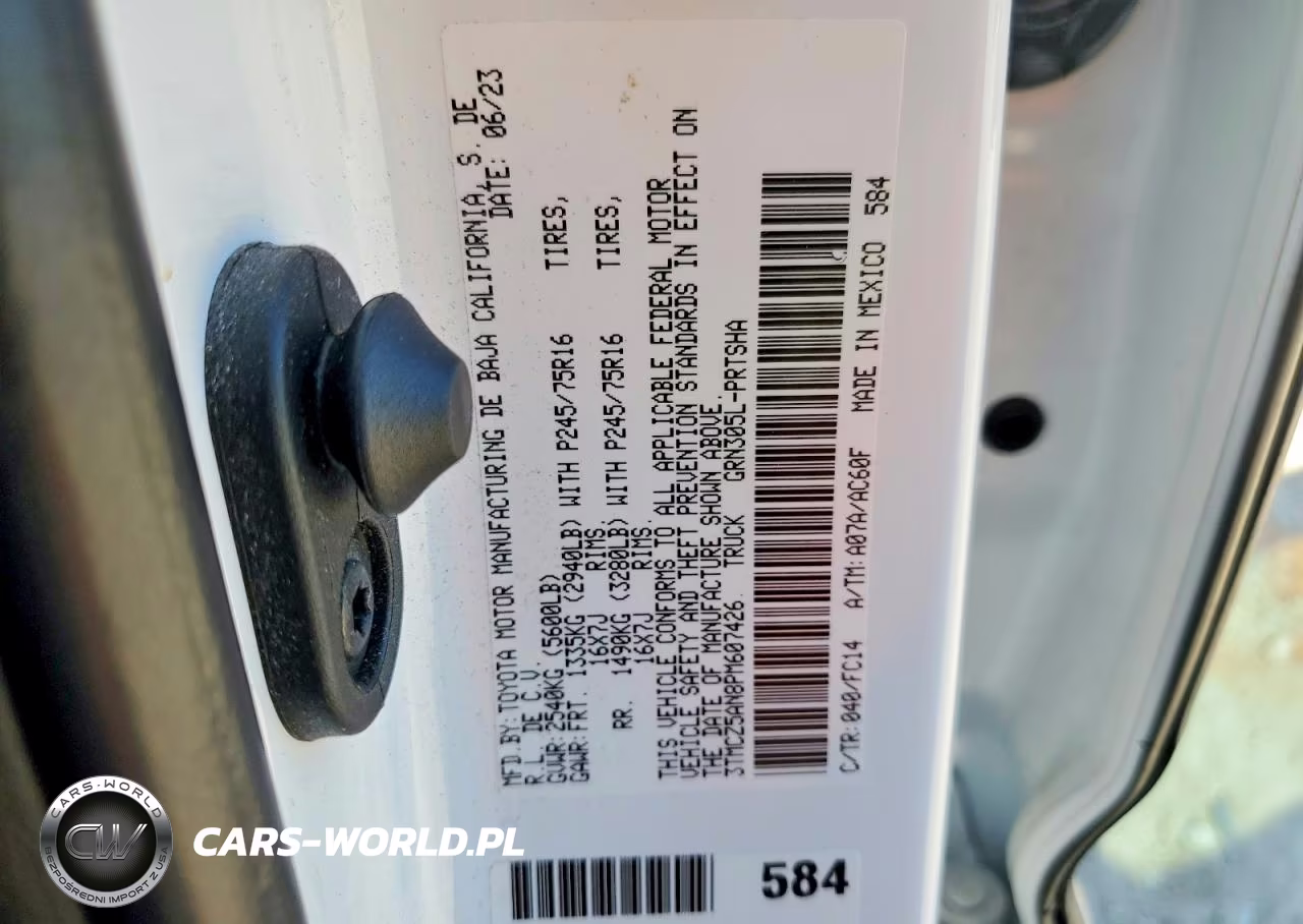 2023 Toyota Tacoma Sr5 V6 VIN:3TMCZ5AN8PM607426 - 13