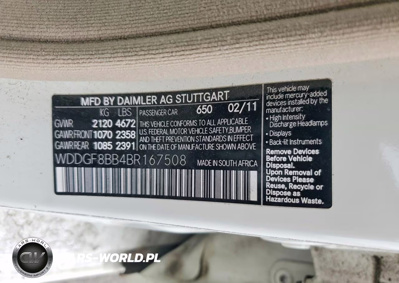 2011 Mercedes-Benz C 300 4Matic VIN:WDDGF8BB4BR167508 - 12
