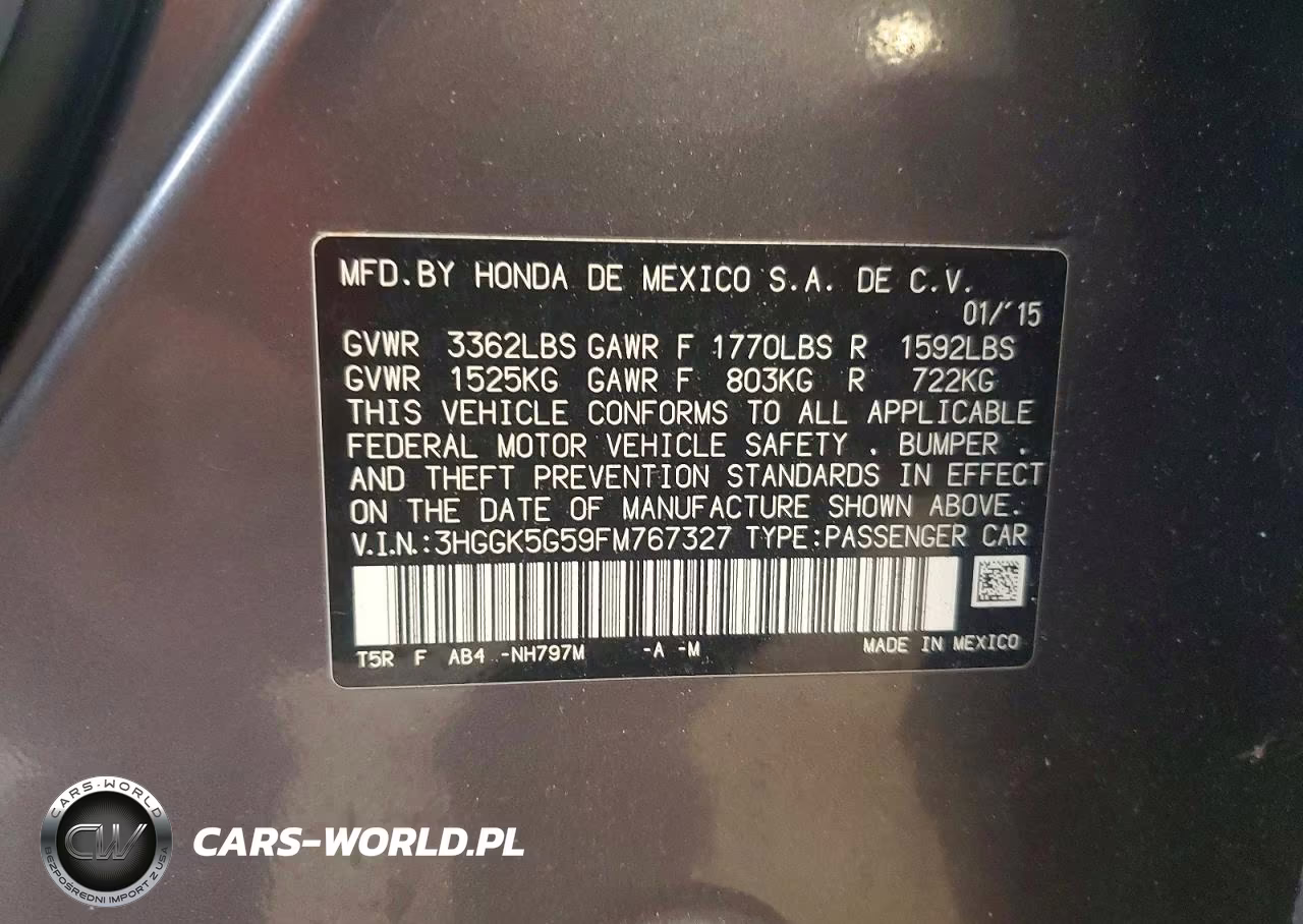 2015 Honda Fit Lx VIN:3HGGK5G59FM767327 - 12