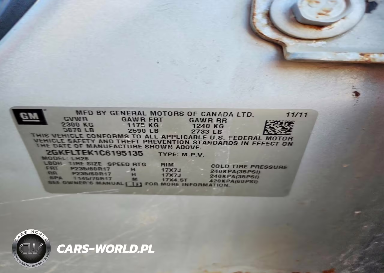 2012 GMC Terrain Sle VIN:2GKFLTEK1C6195135 - 13