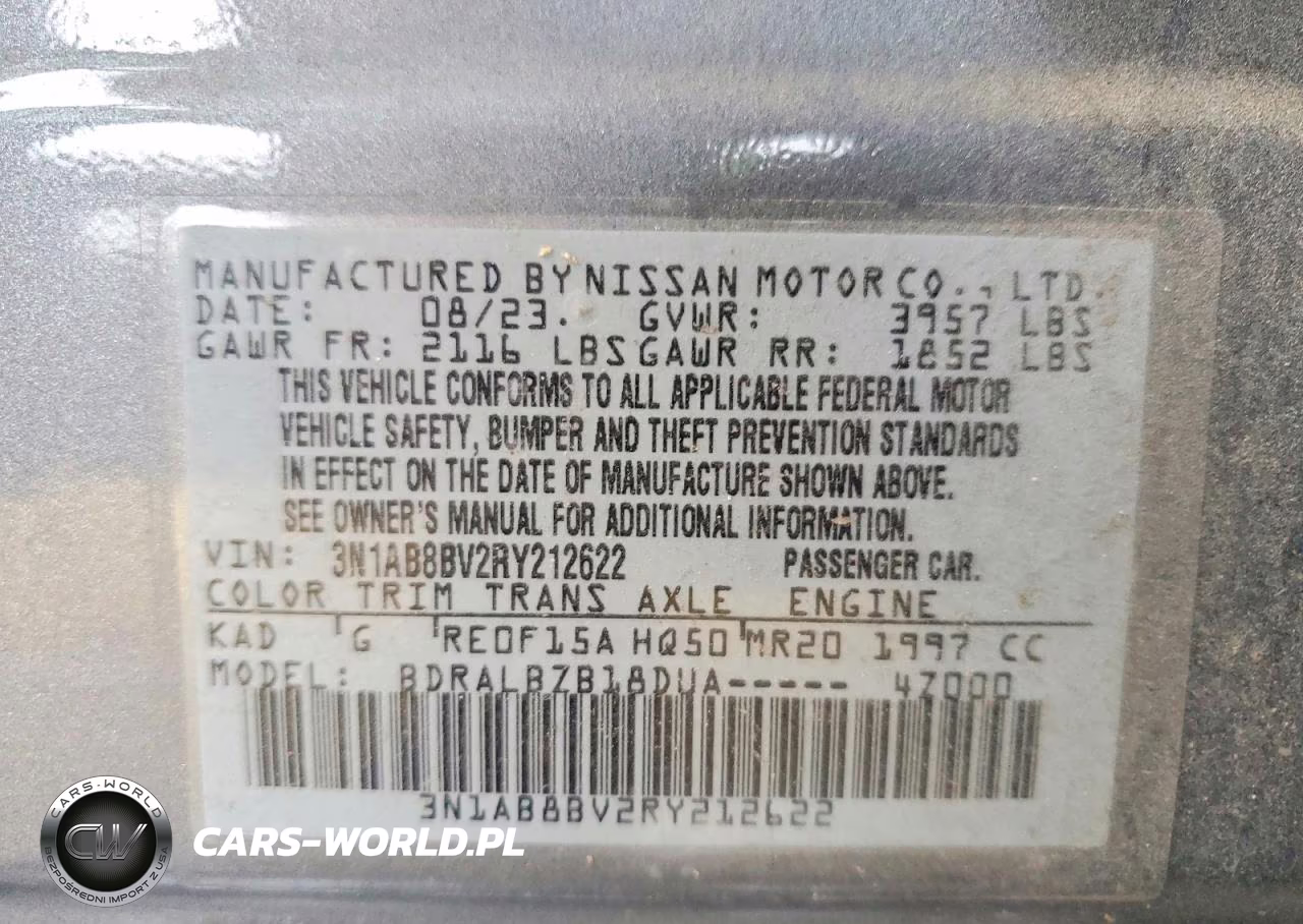 2024 Nissan Sentra S VIN:3N1AB8BV2RY212622 - 12