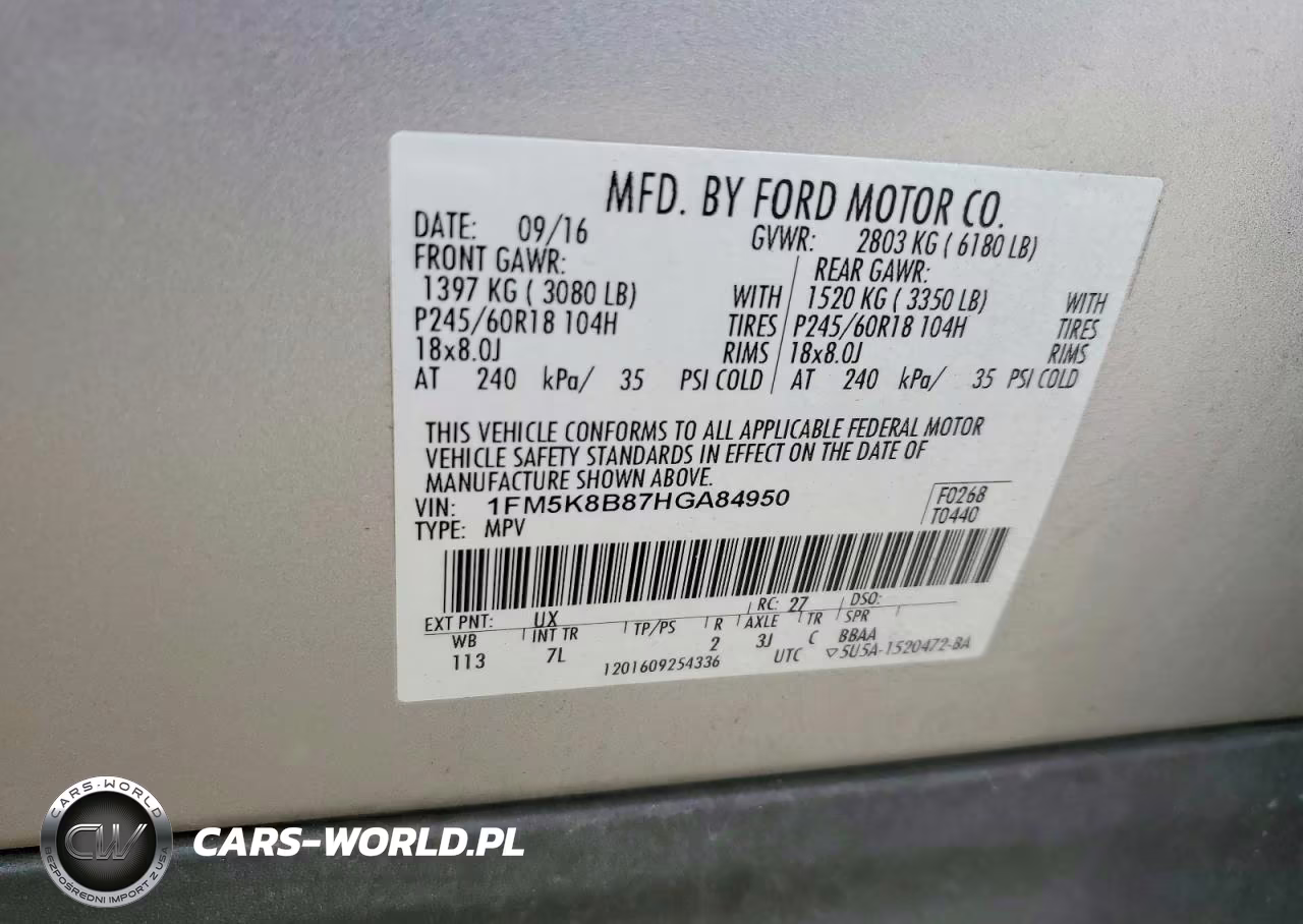 2017 Ford Explorer VIN:1FM5K8B87HGA84950 - 13