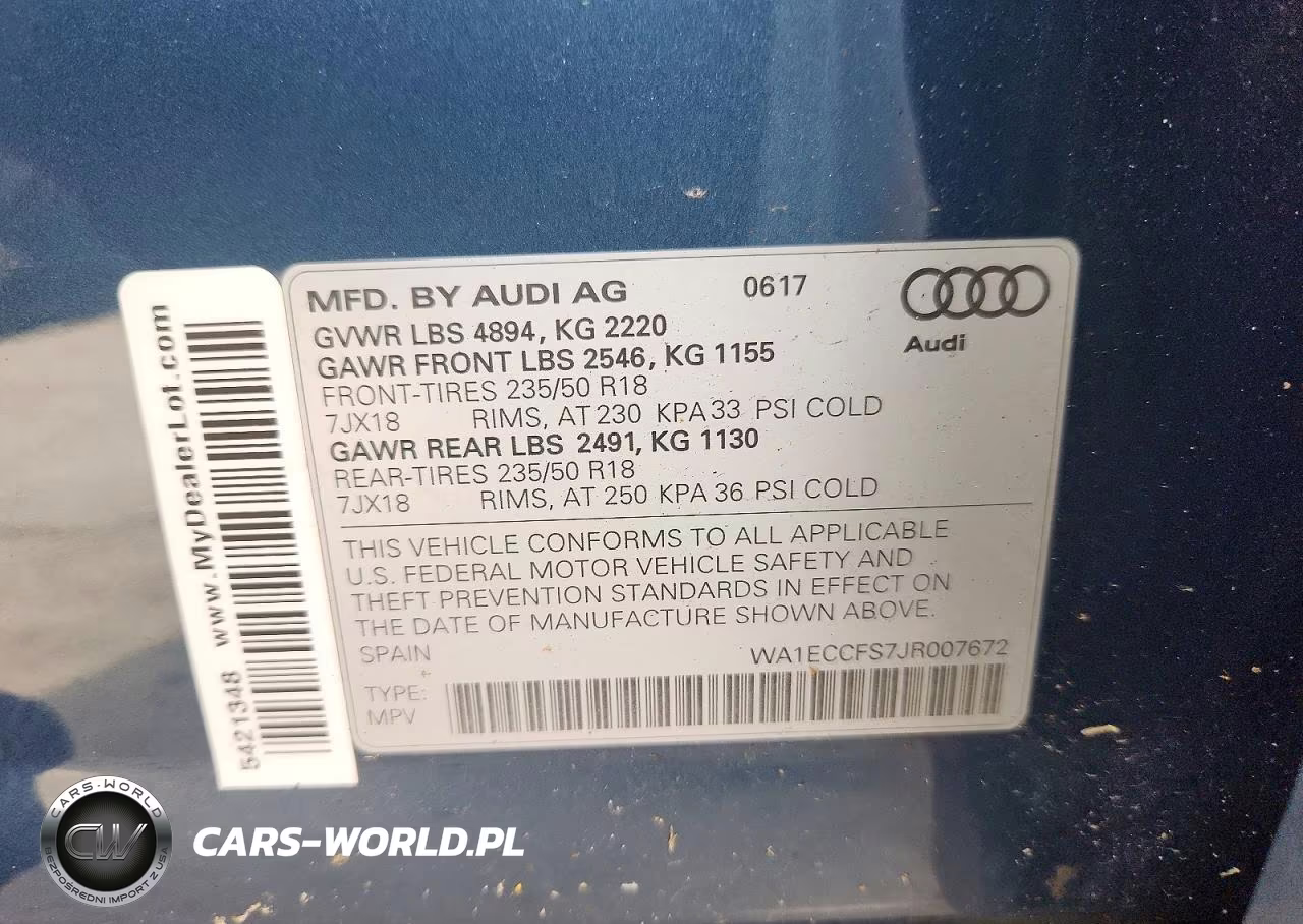 2018 Audi Q3 Premium VIN:WA1ECCFS7JR007672 - 13
