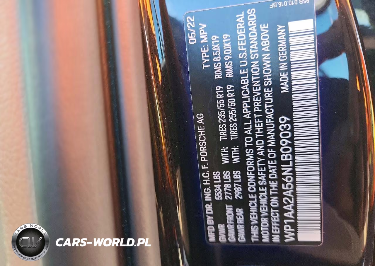2022 Porsche Macan VIN:WP1AA2A56NLB09039 - 13