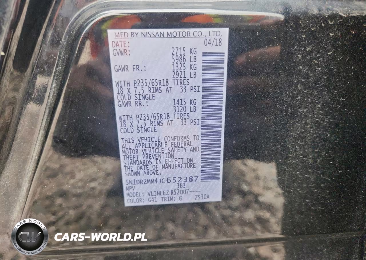 2018 Nissan Pathfinder Sv VIN:5N1DR2MM4JC652387 - 13