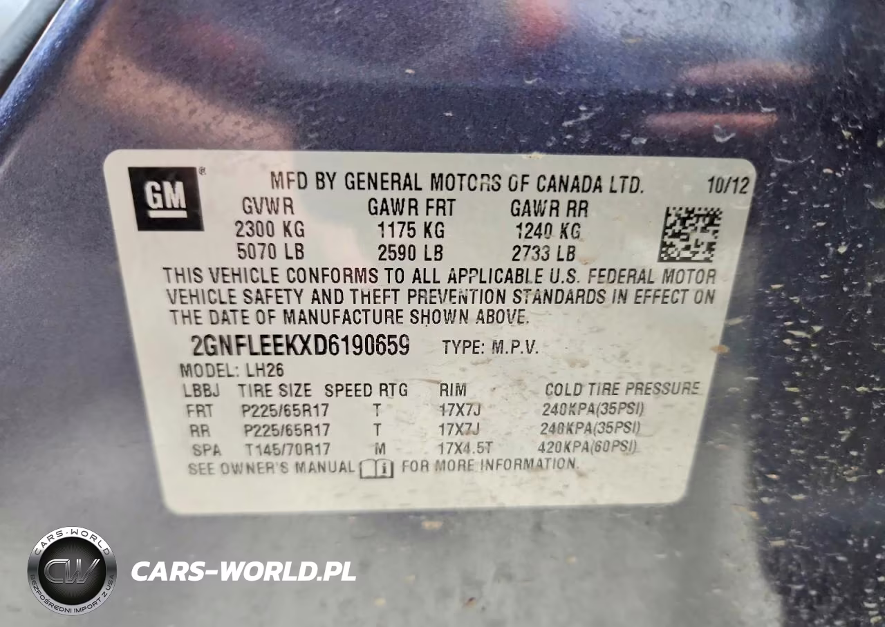 2013 Chevrolet Equinox Lt VIN:2GNFLEEKXD6190659 - 13
