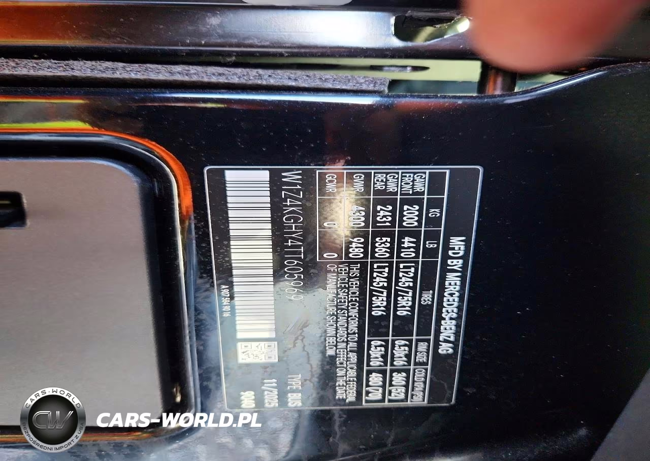 2026 Mercedes-Benz Sprinter 2500 VIN:W1Z4KGHY4TT605969 - 13