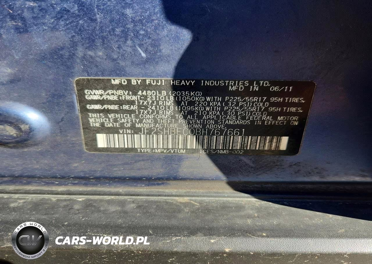 2011 Subaru Forester Limited VIN:JF2SHBEC0BH767661 - 13
